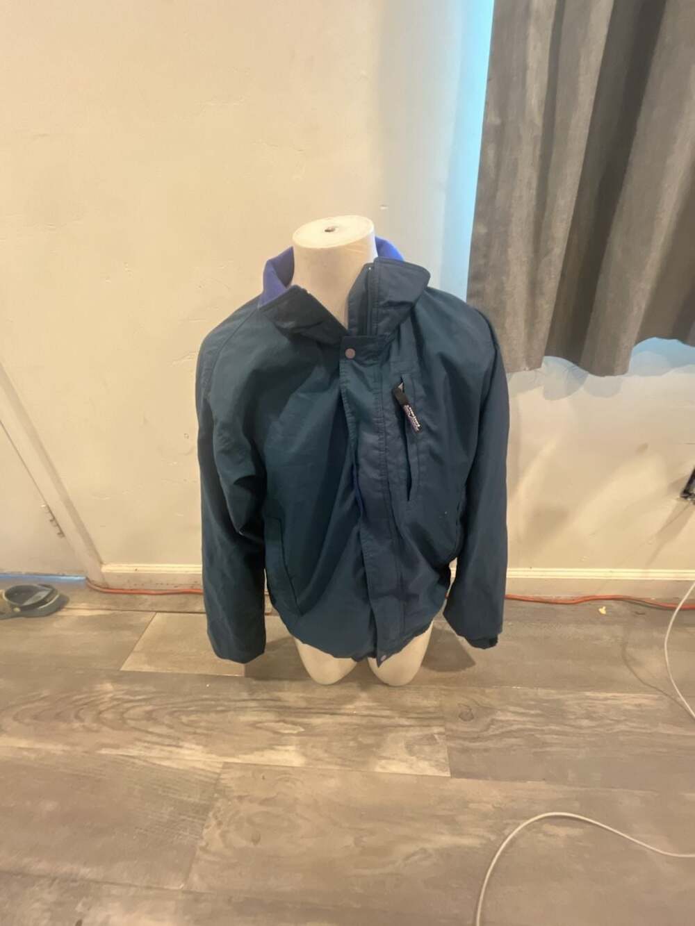 Patagonia Full-Zip Hooded Jacket Blue Fleece Lined